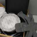 SENSARTE 17 Piece Pots and Pans Set, Nonstick Detachable Handle Cookware Set, Induction Kitchen Cookware Set with Removable Handle, Healthy Non Stick for RV, Dishwasher  Oven Safe, PFOA Free (Black)