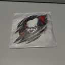 2 x Scary Face Horror Decal  7x7in Waterproof Vinyl Sticker for Car Window, Laptop, Fridge, RV, Truck, Trailer  Removable & Weatherproof Creepy Clown Face  Halloween Scare Decoration