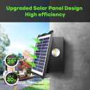 Solar Wall Lights, Up and Down Lighting Solar Outdoor Light Waterproof IP65, Solar Fence Light for Yard Garden Garage Pools Deck (8LED-Multi-Colored, 2PACK)