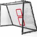 6x4 FT Soccer Goal for Backyard Training | Black | White Deep PE Net | Powder-Coated Steel Frame | Stable Design | Weather-Resistant | Kids & Youth Shooting And Passing Practice