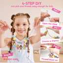 JOVA Klever Kits Princess Bracelet Making Kit, Jewelry Making Kit, Bracelets for Girls, Crafts for Kids, 4 Year Old Girl Birthday Gifts, Over 650 Beads, Make 30+ Designs