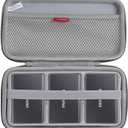 Hermitshell Hard Travel Case for Samsung T7 T7 Touch Portable SSD 1TB 2TB 500GB USB 3.2 External Solid State Drive Case for 3 Hard Drives, Gray