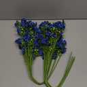10 PCS Silk Flowers with Long Stems Artificial Flower for Tall Vase Outdoors Fake Babys Breath Bouquet Faux Floral Wedding Party Decoration Home Indoor Table Centerpiece Decor (Blue)