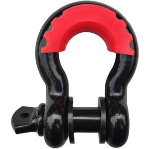 Ring Shackle Tow Truck Hook 3/4 D Ring Shackle 4.75 Ton Tow Truck Hook with Protective Cover Fit Universally(Style 3)