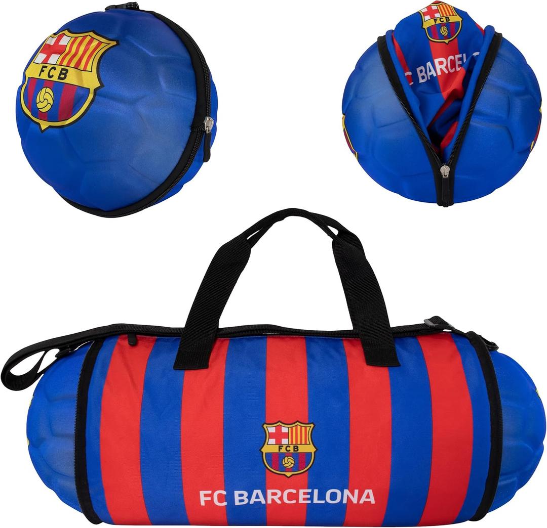Official FC Barcelona Duffel Bag for Sports/Soccer  Foldable/Extendable
