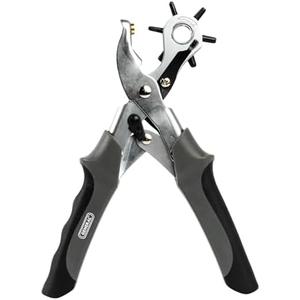 General Tools Revolving Punch Pliers 73 - 6 Multi-Hole Sizes For Leather, Rubber, & Plastic - Hobbies & Crafts
