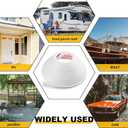 Tondiamo 40 ft Rv Rain Gutter 1/2 Inch Plastic Drip Rail PVC Strip Roof Rain Diverter, Adhesive Backing, Flexible J Shape Rv Trim Molding for Car Van Door Motorhome(White)