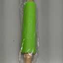 Silicone Rolling Pin for Baking Non-stick Rolling Pin Dough Roller Wooden Handle Kitchen Accessories Pastry Roller (15 inch, Green)