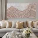 Beige Mountain Wall Art Modern Canvas Decor for Living Room 24x48 Inch