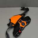 PHOEPET Reflective Dog Harness Large Breed Adjustable No Pull Vest with with Handle 2 Metal Rings 3 Buckles [Easy to Put on & Take Off](L, Orange)