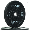 CAP 2-inch Olympic Bumper Plate Weight Set of 2, 15 Lbs Pair