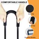Bike Training Handle - Adjustable Balance Push Bar 22"-29" Height for Kids Learning to Ride - Children Bike Trainer Accessory, 4-Level Safety Handle Attachment (Black)