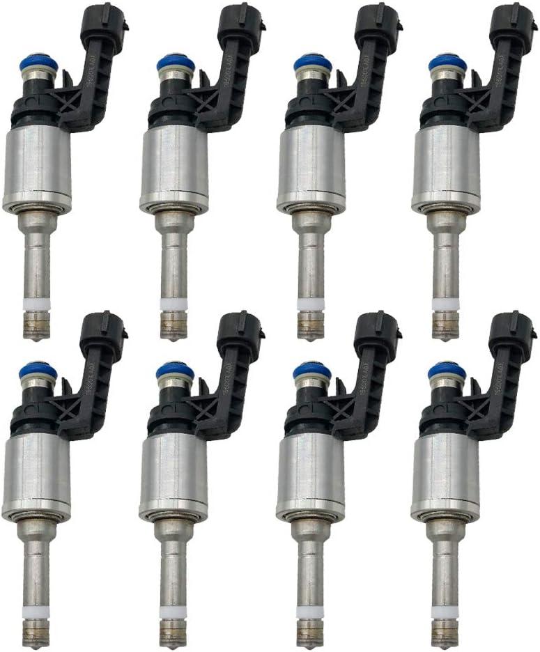 16600-1LA0A 8pcs Set 6 Holes Fuel Injectors Compatible with Infiniti M37 M56 Q70 Q70L QX56 QX80 5.6L VK56VD