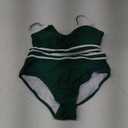 BMJL Women's High Waisted Bikini Sets Sporty Two Piece Swimsuits Color Block Cheeky High Cut Bathing Suits M