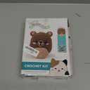 Squishmallow Original Omar The Bear Crochet Kit, Includes Yarn, Crochet Hook, Starter Hooks, Step-by-Step Tutorials, Exclusive Crochet Kit for Beginners, DIY Craft, Crochet Kits, Great Teen Gifts