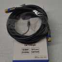12 ft Premium Grade RG6 F-Type Quad Shielded Coaxial 18AWG CL2 Rated 75Ohm Cable for Antennas, Cable and Satellite TV