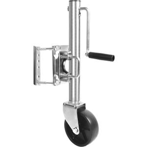 MaxxHaul 10" Lift Swing Back Trailer Jack - 1,000 lb Capacity Heavy Duty Bolt-On Trailer Tongue Jack with 6" Smooth-Rolling Wheel and Side Wind Handle (70148)