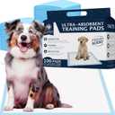 American Kennel Club Scented Puppy Training Pads with Ultra Absorbent Quick Dry Gel  22 x 22 Pee Pads for Dogs - Fresh Scented - Pack of 100