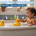 Splash Guard for Bathtub, Silicone Bathtub Water Guard for Tub Kids, Bath Tub Play Shelf Toy Holder for Kids, Tub Splash Guard Prevent Water Spills in Bathroom, Toddler Bath Essentials (Aqua)