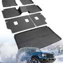 DiffCar Floor Mats for Ford Bronco Sport 2021-2025 (Only for Sport) Car Mats Full Set Cargo Liner (w/Full Size Spare Tire) 4-Door All Weather NonSlip Auto Heavy Duty Accessories for Ford Bronco Sport