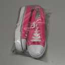 FRACORA Womens White Black Canvas Sneakers Low Top Canvas Shoes for Women Tennis Shoes (9, Hot Pink)