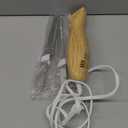 Electric Knife - Easy-Slice Serrated Edge Blades Carving Set for Meat, Bread, Turkey, Ribs, Fillet, DIY, Ergonomic Handle + 2 Blades for Raw & Cooked Food(Faux Wood) (Classic)