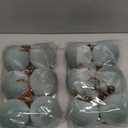 12 Pcs Velvet Christmas Ball Ornaments - 4 Inch Dusty Blue Flocked Christmas Tree Balls Decorative Hanging Ornaments for Xmas Tree, Wreath, Garland or Wedding Holiday Party Decoration