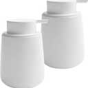 Soap Liquid Dispenser Ceramic with Easy-to-Press Pump Hand Liquid Dispenser for Shampoo Bathroom Kitchen 12 oz 2pcs