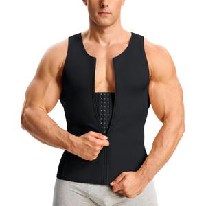 Nebility Mens Shapewear Fajas para Hombres Compression Shirt Men Body Shaper Tank Top Compression Undershirt Sleeveless Vest (XX-Large, Black)