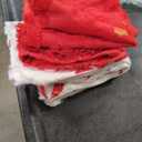 Tiamon 4 Pcs Christmas Throw Pillow Covers 18 x 18 Inch 3D Embroidered Plush Green Red Pillow Cases Christmas Tree Poinsettia Fluffy Faux Fur Cushion Covers for Sofa Couch Winter Holiday Party Decor