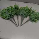 Rinlong Artificial 6Pcs Faux Eucalyptus Leaves Stems Spray Fake Plants Indoor Eucalyptus Branches Artificial Greenery Faux Plants for Farmhouse Bathroom Office Decor
