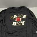 FLOYU Football Sweatshirts For Womens Game Day Sweatshirt Sunday Funday Shirt Casual Football Season Long Sleeve Tops Black, Size L