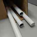 White Tension Curtain Rod 41-185In, Extra Long Outdoor Curtain Rod | No Drilling for Window or Patio, Heavy Duty Curtain Shower Rod for Bathroom,Rod Diameter 1.26In-One-bond stretching