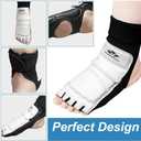 Taekwondo Sparring Gear Foot Protector Karate Boxing Sparring Foot Guard, Martial Arts Protective Foot Gear for Kung Fu Punch Bag Kickboxing MMA Training