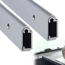 Blulu 2 Pack RV Table Wall Mount 30" Aluminum Support Trim Bracket for Sliding Dinette Table, Milling Finish, Includes Mounting Screws