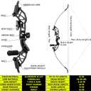 Recurve Bow Set for Adults, Adjustable Draw Weight, 52IN