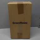 GreenHouzz 19" H Phalaenopsis Faux Orchid Plant Silk Orchid Centerpiece Artificial Floral Arrangement in Ceramic Pot (Champagne)