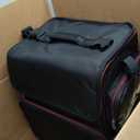 Large Makeup Train Case with Makeup Travel Bag and 4 Clear Makeup Bags for Hairstylist, Hairdresser Bag with Detachable Pouch,Heat Insulation Anti-scalding for Hairdressing Organizer Big wheels