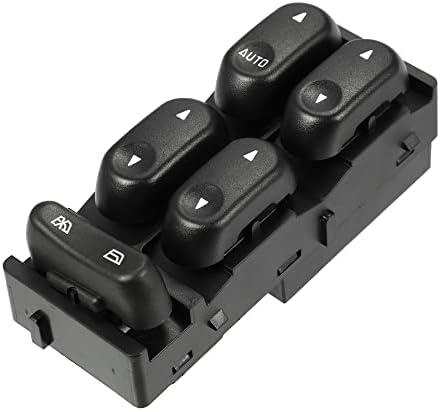 ACROPIX Front Left Driver Side Master Power Window Switch Fit for Ford F-150 F150 2002 2003 2004 No.2L3Z14529BAA - Pack of 1 Black