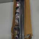 Wrap Around Curtain Rods for Windows Adjustable 28-88 Inch - Curved Light Gap Blocking, 90% Blackout Room Darkening, Heavy Duty 5/8" Matte Black Curtain Rod with Bracket (Easy Install Kit)