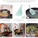 Kitchen Utensils Set-12 Pieces Silicone Cooking Utensils Set (Dishwasher Safe) 392F Heat Resistant Spatula Set,Kitchen Utensil Set for Nonstick Cookware,Best Kitchen Tools with Holder