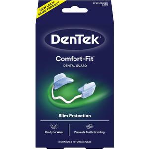 DenTek Comfort-Fit Dental Guard For Nighttime Teeth Grinding, Comfort-Fit Guard, 2 count(Pack of 1)