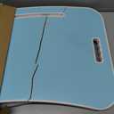 Laptop Bed Desk, Foldable Lap Desk, Portable Lap Table, Laptop Stand with Cup Holder, Tablet Slot & Lifting Handle for Work, Write, Draw & Eat on Bed, Sofa or Couch - Blue