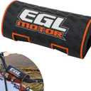 Dirt Bike Handlebar Pad - High-Density Sponge & Silicone Cover for Shock-Absorbing Comfort, Non-Slip Grip - Durable Motocross/Off-Road Protection (Orange)