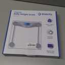 Etekcity Digital Body Weight Bathroom Scale, Large Blue LCD Backlight Display, High Precision Measurements,6mm Tempered Glass, 400 Pounds (Blinding Silver)