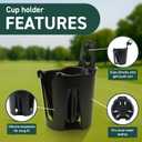 Golf Push Cart Cup Holder- Regular Size- Golf Push Cart Accessories