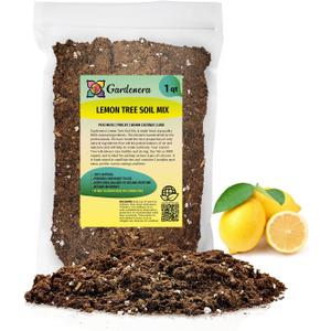 The Ultimate Soil Mix for Perfectly Tangy Citrus Limon Trees - Discover Gardenera's Revolutionary Lemon Tree Potting Mix - [1 Quart Bag]