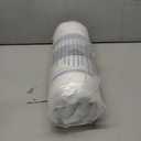 JMGBird Pack of 2 Decorative Pillows with Inserts - 18x18 Water-Resistant Navy Blue with White Stripe Outdoor Throw Pillows for Patio Furniture, Couch, Bed