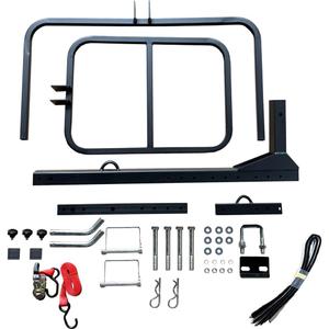 RV Hitch Mount Kayak Rack  Vertical Kayak Carrier for Up to 12 Kayaks  2 Hitch Receiver  150 lbs Capacity  Compatible with RVs, Trucks & SUVs