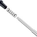 25 Pack Window Screen Plunger Latches with Caps, 5/32" X 1-1/2", Aluminum Window Screen Plunger Pins, Secure Window Screens in Place (Black)